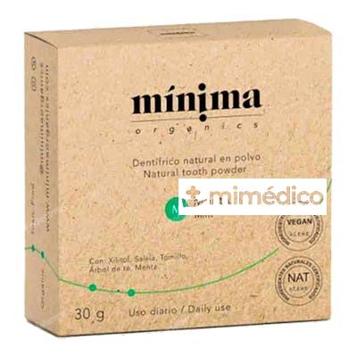 DENTIFRICO EN POLVO MENTA LATA 30G MINIMA ORGANICS