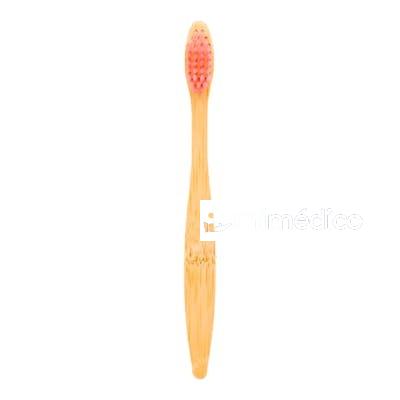 CEPILLO DE DIENTES DE BAMBU INFANTIL - ROSA MINIMA ORGANICS