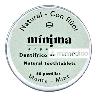 DENTIFRICO EN PASTILLA MENTA CON FLUOR Â?? LATA 60 UNIDADES MINIMA ORGANICS