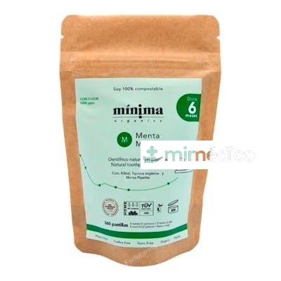 DENTIFRICO EN PASTILLA MENTA CON FLUOR Â?? RECARGA BOLSA 360 MINIMA ORGANICS