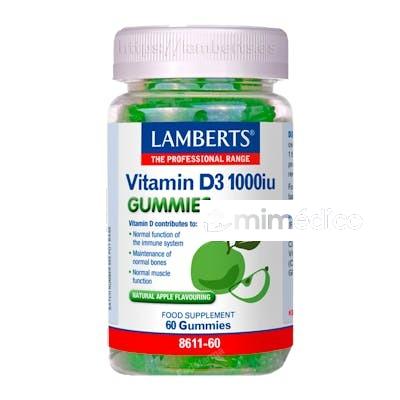 VITAMINA D3 1000 UI 60 GUMMIES LAMBERTS