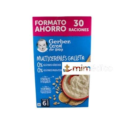 GERBER MULTICEREALES GALLETA 0 AZUCAR 510 G GERBER