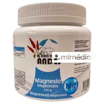 MAGNESIO BISIN GLUTENLICINATO 350MG POLVO 250G EL ORO DE LOS ANDES