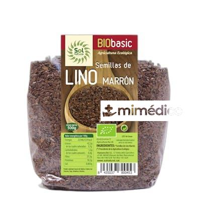 SEMILLAS DE LINO MARRON 500 G BIO SOLNATURAL