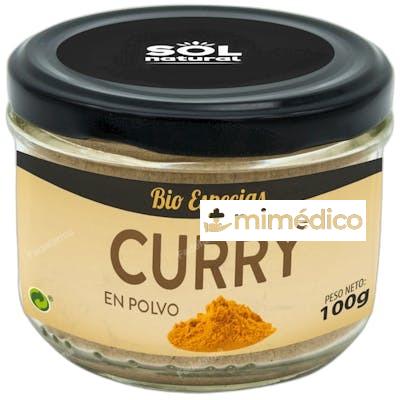 CURRY EN POLVO 100 G BIO SOLNATURAL