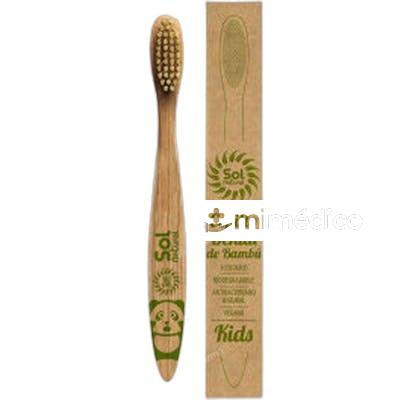 CEPILLO DE BAMBU INFANTIL CAJITA 1/U 1/U SOLNATURAL