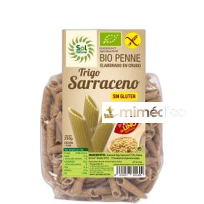 PENNE TRIGO SARRACENO Y LINO SIN GLUTEN 250 G BIO SOLNATURAL