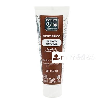 DENTRIFICO BLANCO NAT REGALIZ CARBON ACTIVO 75 ML NATURABIO COSMETICS