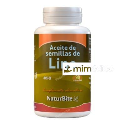 ACEITE DE SEMILLAS DE LINO 1000 MG 90 PERLAS. NATURBITE