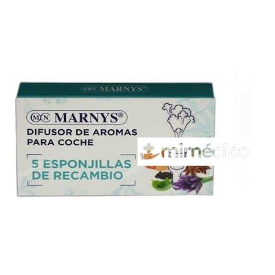 RECAMBIOS DIFUSOR COCHE 5 ESPONJAS MARNYS