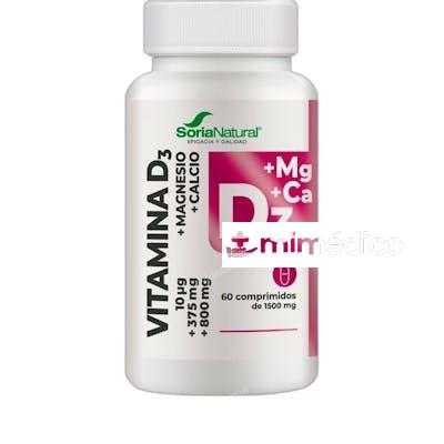 VITAMINA D3+MG 60 COMP. LIB. SOSTENIDA SORIA NATURAL
