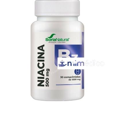 VITAMINA B3 30 COMP. LIB. SOSTENIDA SORIA NATURAL