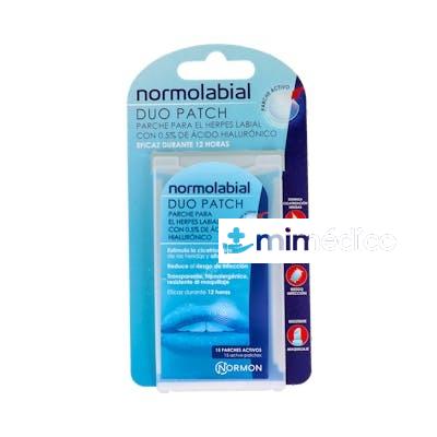 NORMOLABIAL DUO PATCH HERPES LABIAL 0,5 AH 15 PARCHES NORMON
