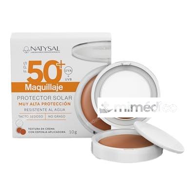 MAQUILLAJE PROTECTOR SOLAR EN CREMA SPF50 POLVERA 10G NATYSAL