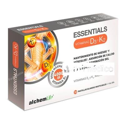 ESSENTIALS VIT D  K   30 PAST. BLANDAS MAST ALCHEMLIFE