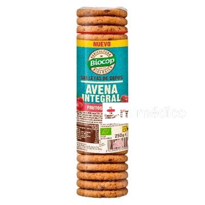 GALLETA COPOS AVENA INT.FRUTOS ROJOS BIOCOP 250 G BIOCOP