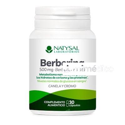 BERBERINA 500 MG CANELA CROMO 30 CAPS NATYSAL
