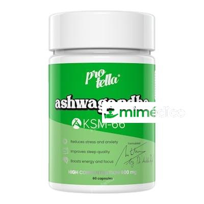 ASHWAGANDHA KSM 66 600MG 60 CAPS PROTELLA