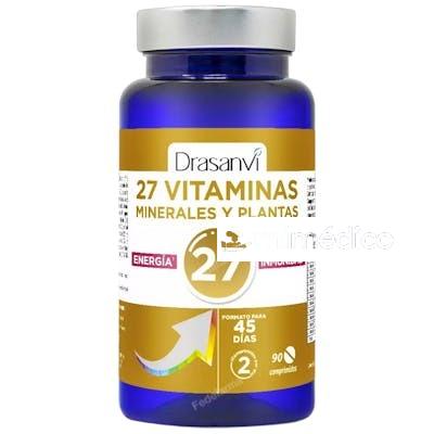 27 VITAMINAS  MINERALES ENERGIA E INMUNIDAD 90 COMP DRASANVI