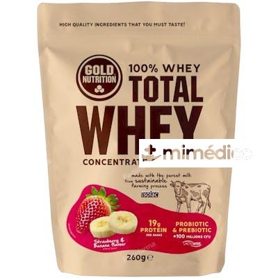 TOTAL WHEY STRAWBERRY-BANANA - 260 G GOLD NUTRITION