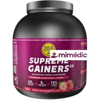 SUPREME GAINERS 2.0 STRAWBERRY -   2.9 KG GOLD NUTRITION