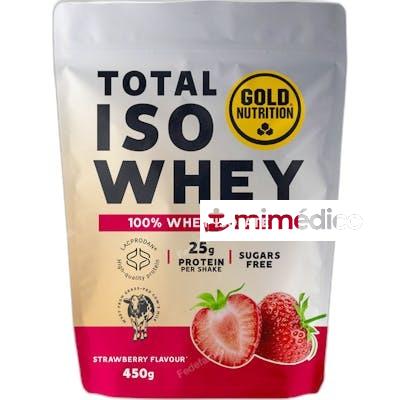 TOTAL ISO WHEY FRESA- 450 GR GOLD NUTRITION