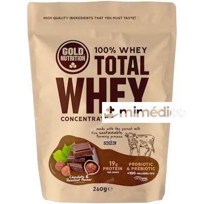 TOTAL WHEY CHOCOLATE-HAZELNUT - 260 G GOLD NUTRITION
