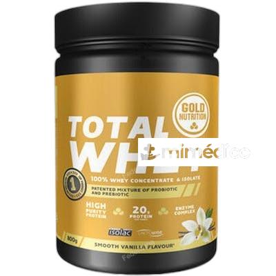 TOTAL WHEY VAINILLA- 800 G GOLD NUTRITION