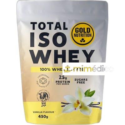 TOTAL ISO WHEY VAINILLA - 450 GR GOLD NUTRITION