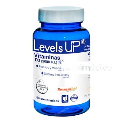 LEVELS UP VITAMINA D3 Y K2 60 COMP BIOSERUM