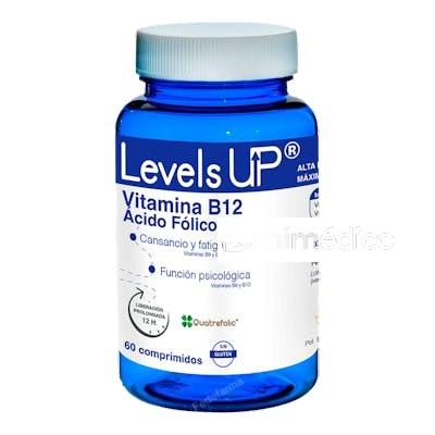 LEVELS UP VITAMINA B12 ACIDO FOLICO 60 COMP BIOSERUM