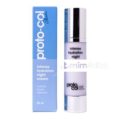 CREMA DE NOCHE HIDRATACION INTENSA CON COLAGENO Y ACIDO HIAL PROTOCOL PROTO-COL