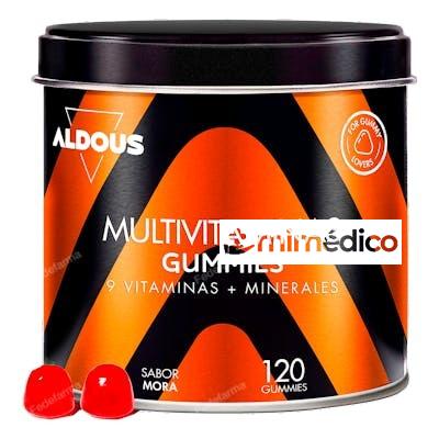 MULTIVITAMINAS 120 GUMMIES SABOR NATURAL A MORA ALDOUS BIO