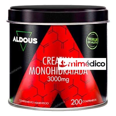 CREATINA MONOHIDRATADA 3000 MG 200 COMP ALDOUS BIO