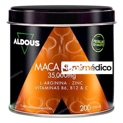 MACA NEGRA PERUANA COMPLEX 35000 MG EXT 20:1 200 CAP ARGININ ALDOUS BIO