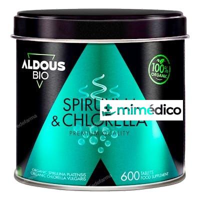 ESPIRULINA Y CHLORELLA BIO 600 COMP ALDOUS BIO