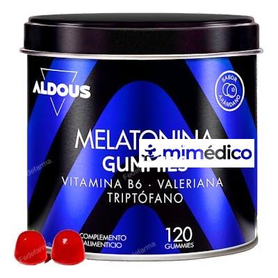 MELATONINA CON TRIPTOFANO, VALERIANA Y VITAMINA B6 120 GUMMI ALDOUS BIO