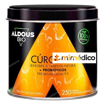 CURCUMA ECO CON JENGIBRE, PIMIENTA NEGRA Y PROBIOTICOS BIO 2 ALDOUS BIO