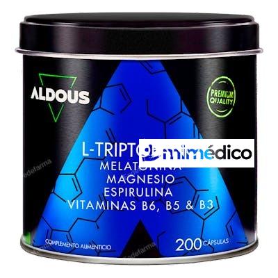 L-TRIPTOFANO CON MELATONINA, MAGNESIO, ESPIRULINA Y VITAMINA ALDOUS BIO