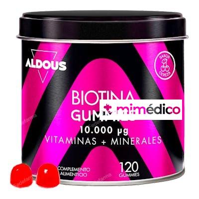 BIOTINA 10.000 MCG CON ACIDO FOLICO, ZINC, SELENIO, YODO  V ALDOUS BIO