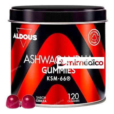 ASHWAGANDHA 120 GUMMIES SABOR NATURAL A CEREZA ALDOUS BIO