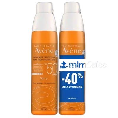 SOLAIRE SPRAY SPF50 PACK 2 X 200 ML AVENE