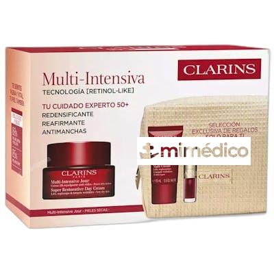 CREMA DE DIA PIELES SECAS MULTI INTENSIVA ESTUCHE 4 PZ CLARINS