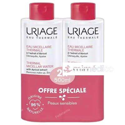 AGUA MICELAR TERMAL PIELES SENSIBLES PACK 2 X 500 ML URIAGE