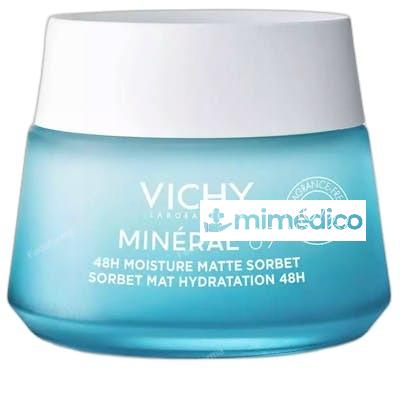 MINERAL 89 GEL SORBETE MATE HIDRATANTE 48H CON ACIDO HIALURO VICHY