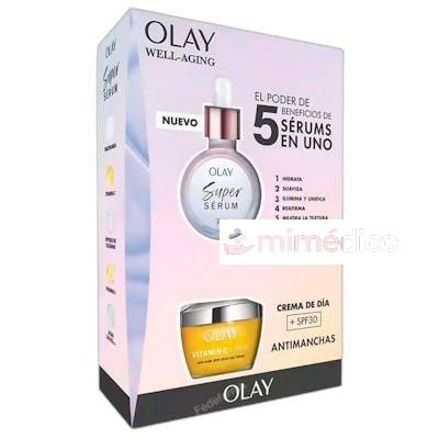 REGENERIST VITAMIN C SPF30 ESTUCHE 2 PZ OLAY