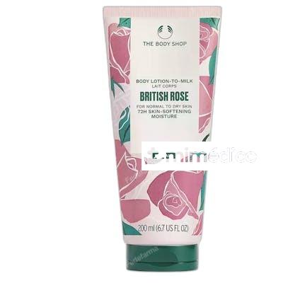 BRITISH ROSE LOCION CORPORAL 200 ML THE BODY SHOP