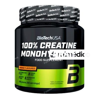 BIOTECHUSA 100 CREATINE MONOHYDRATE 300G NARANJA BIOTECHUSA