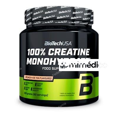 BIOTECHUSA 100 CREATINE MONOHYDRATE 300G TE HELADO MELOCOT BIOTECHUSA