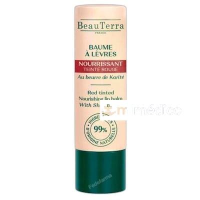 BEAUTERRA BALSAMO LABIAL NUTRITIVO COLOR ROJO 4 G BEAUTERRA